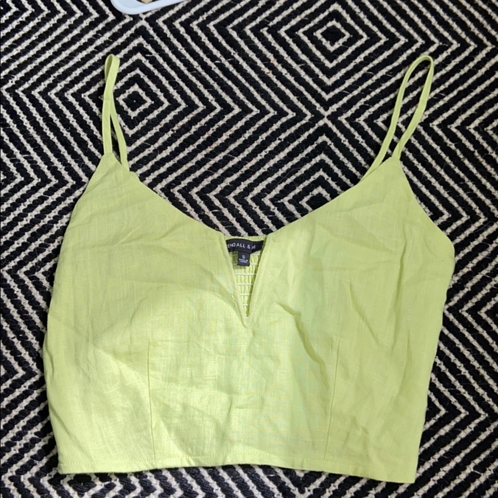 Kendall and Kylie neon cropped tank